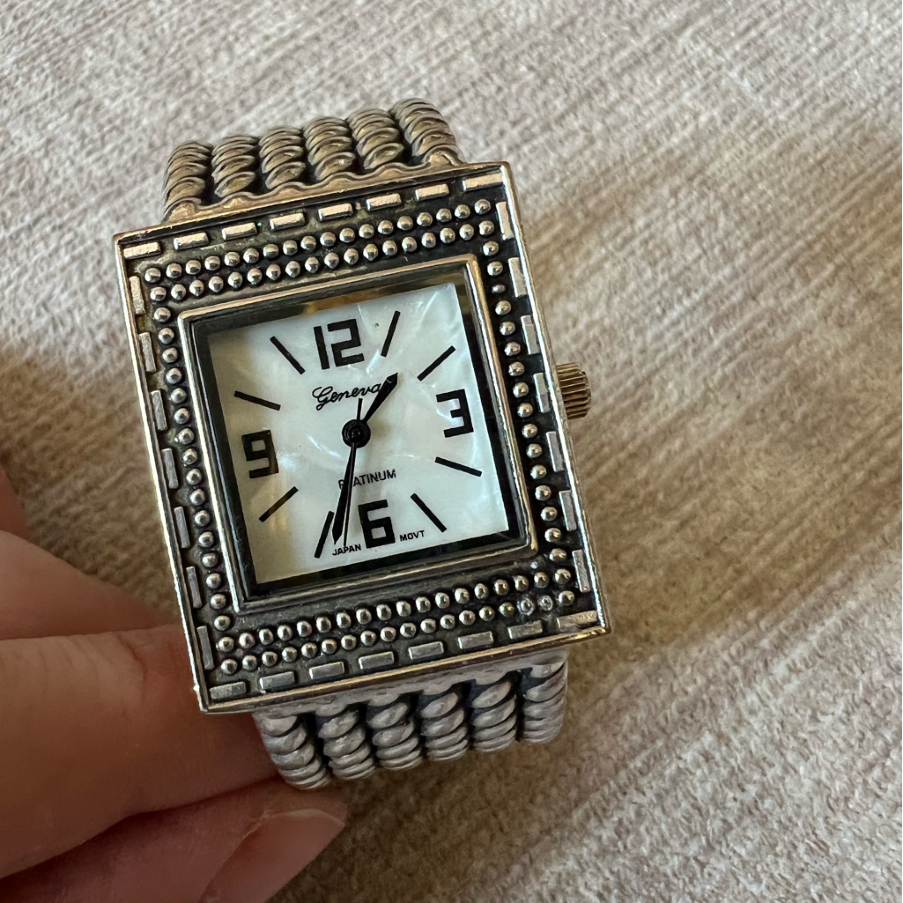 Geneva Silver Bracelet Watch